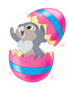 Bambi-Thumper-Easter-Egg clip art